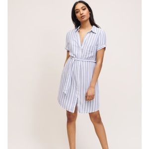 Belted shirt dress